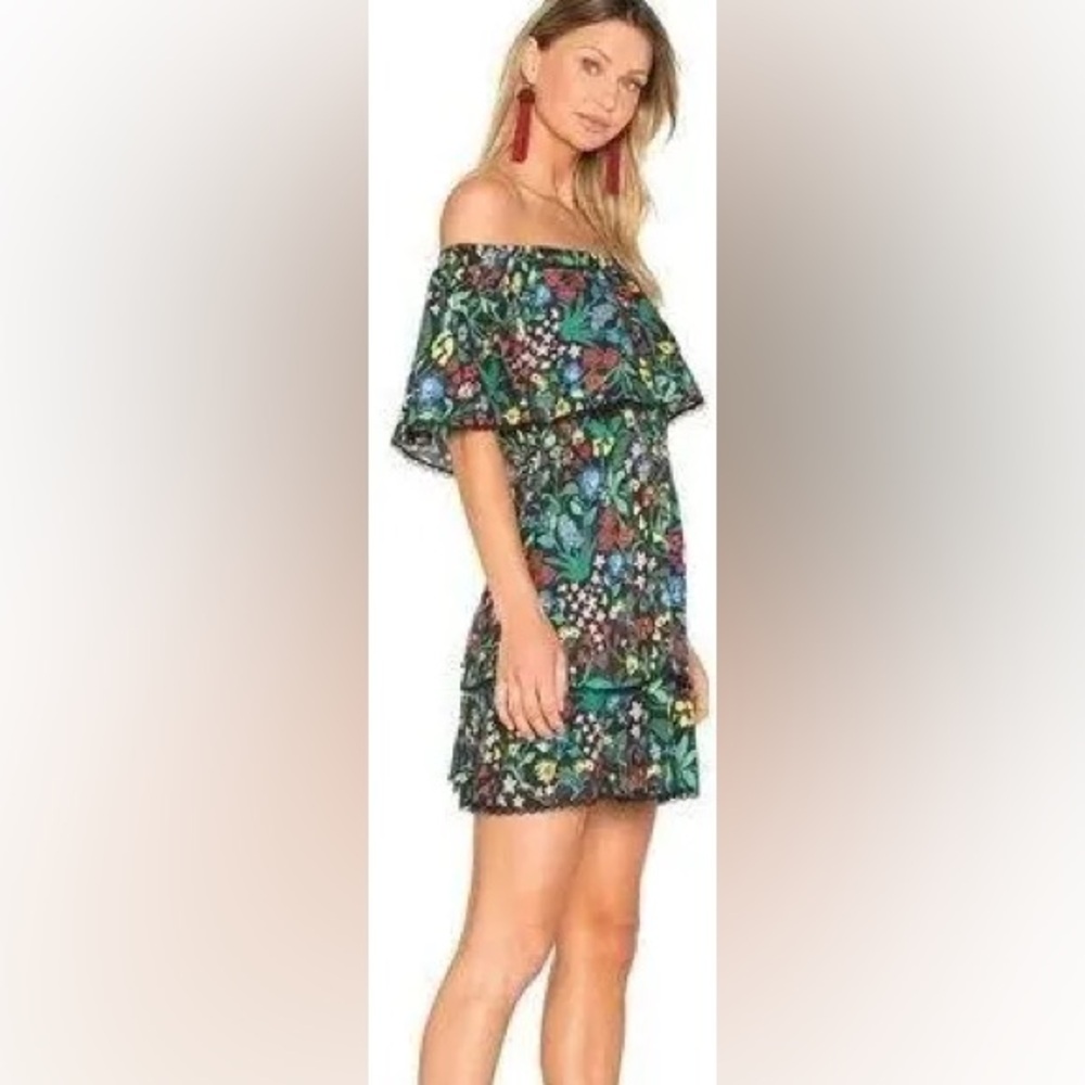 NWT alice and Olivia floral strapless mini dress - Chelsea wildflower